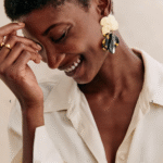 Evening Wear Styling With Chunky Gold Earrings