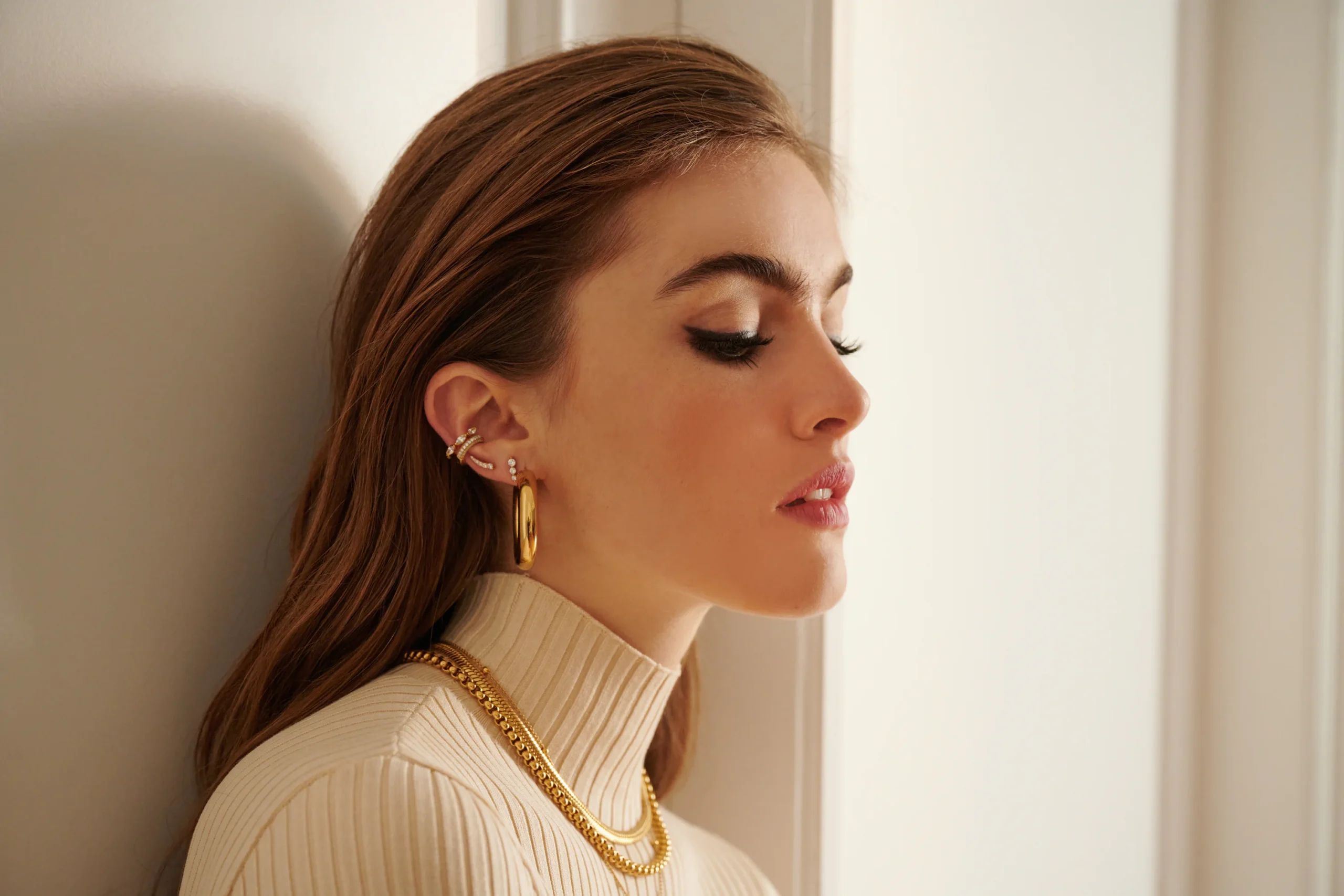 How To Wear Everyday Chunky Gold Earrings